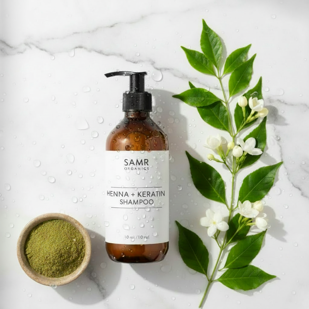 Repairing Henna and keratin shampoo